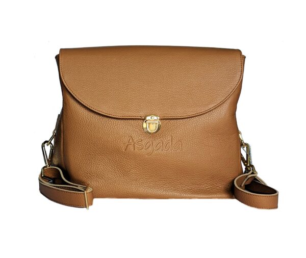 Cognacfarbiger Shopper mit viel Platz